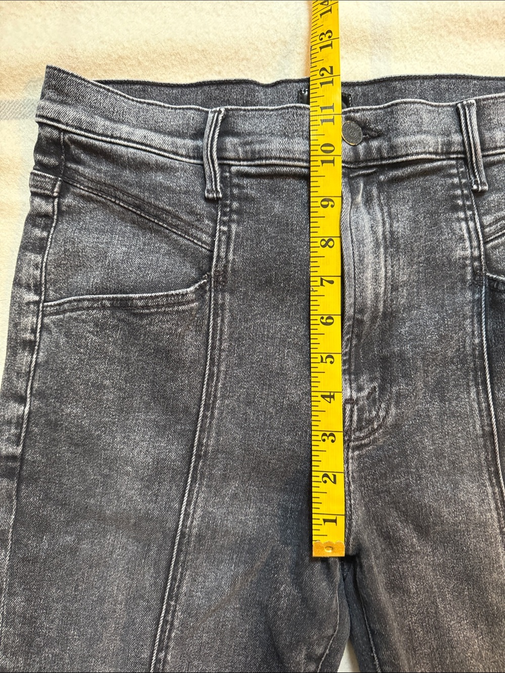 MOTHER The Seamed Swooner Skimp Jean in Train Stops Size 32 - Picture 15 of 16
